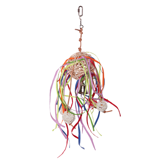 Wicker ball with decoration