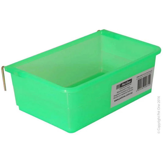 Comedero para aves de corral rectangular